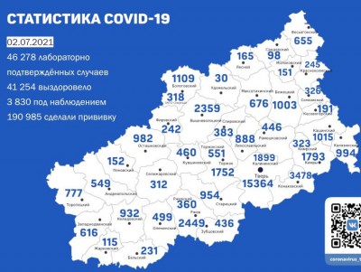 Коронавирус за сутки выявили в 26 районах Тверской области - новости ТИА