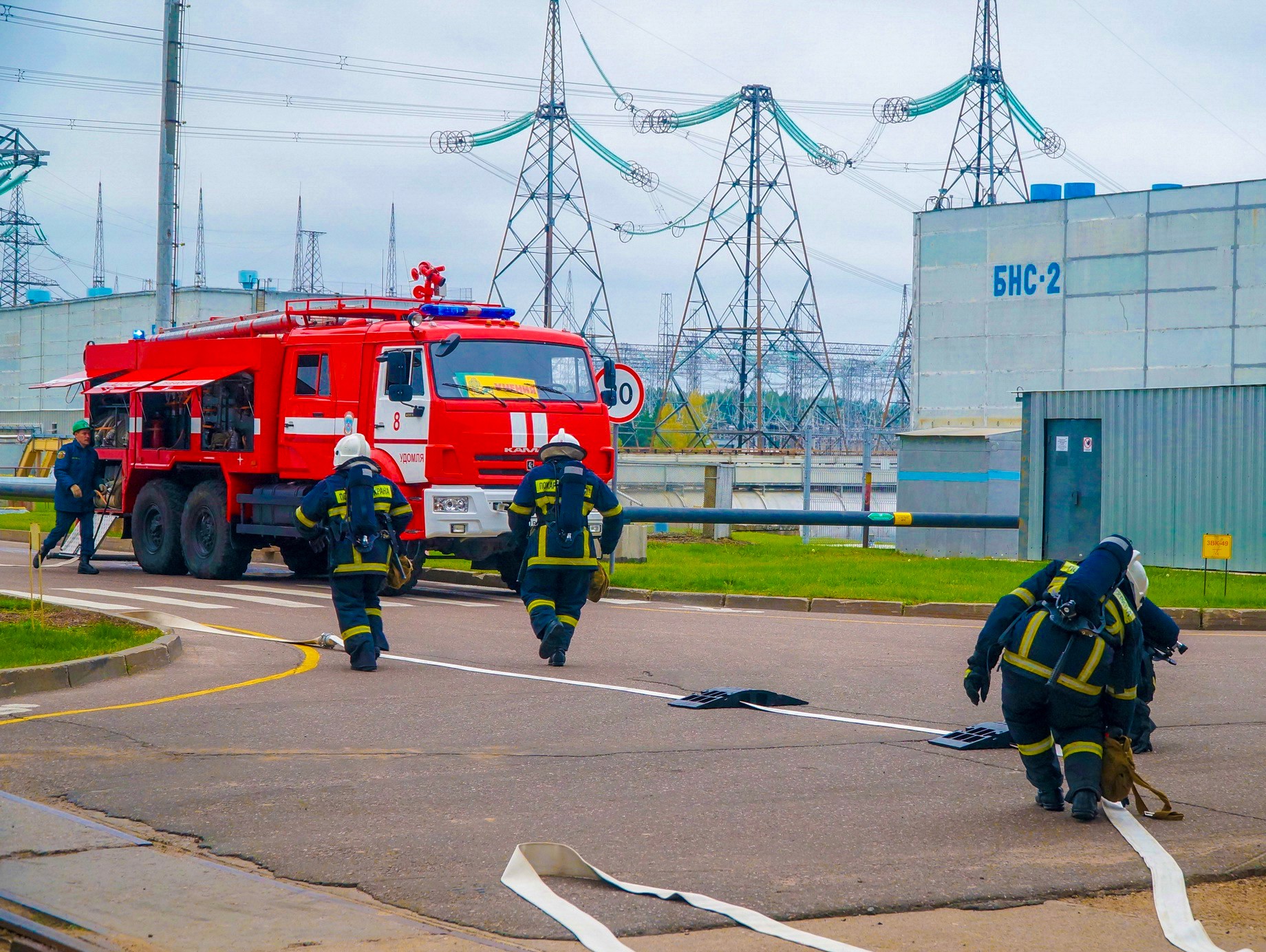 Контрольная противоаварийная тренировка. ПСЧ 8 Удомля. Пожарка Удомля. Удомля АЭС авария. Противоаварийная тренировка.