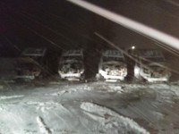 Во Ржеве сожгли дотла четыре микроавтобуса - новости ТИА