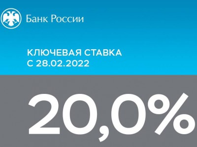 Банк России повысил ключевую ставку до 20% годовых - Новости ТИА
