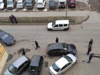 В Твери на парковке столкнулись четыре машины - новости ТИА