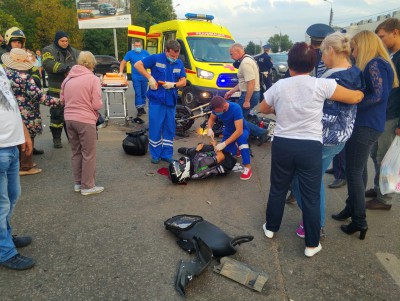 В Твери в аварии серьёзно пострадал мотоциклист - Новости ТИА
