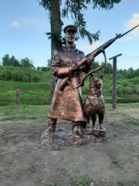 Во Ржеве открыли скульптуру пограничника с собакой  - новости ТИА