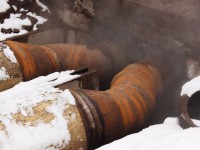 Прорыв в "Горьковке": подвал затопило кипятком, отопление отключено  - Новости ТИА