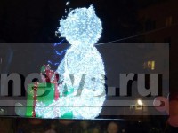 В Твери установили новогоднего мишку - Новости ТИА
