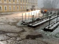 Град обрушился на Нило-Столобенскую пустынь в Тверской области - Новости ТИА