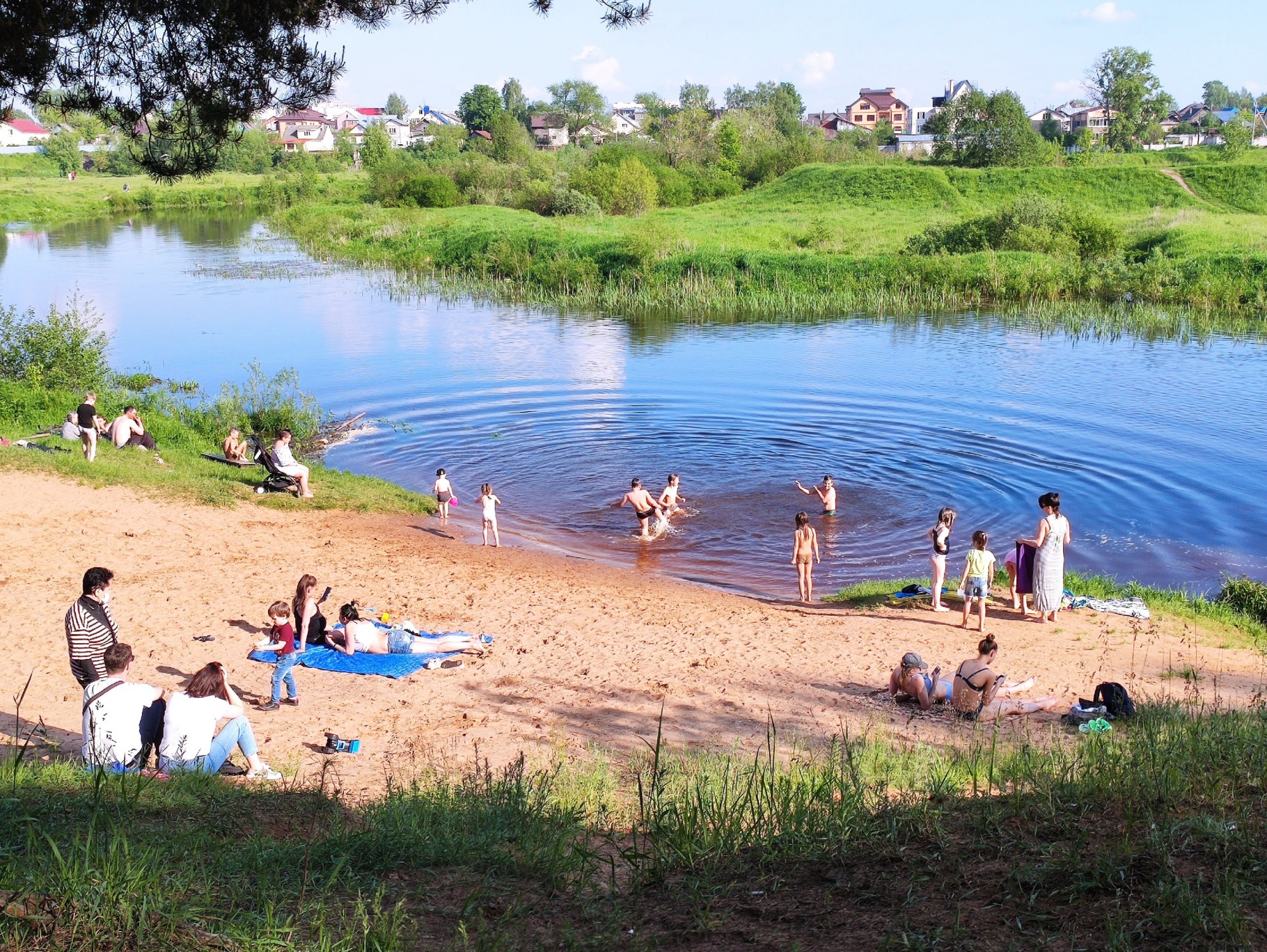 пляж в твери