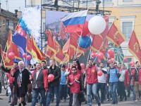 Тверь отметила Первомай праздничной 16-тысячной демонстрацией - Новости ТИА