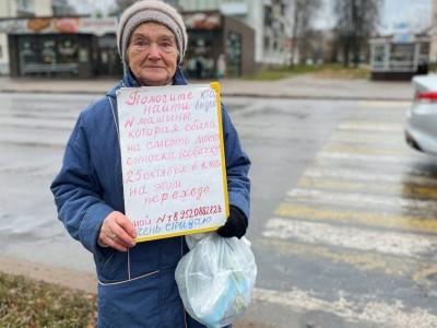 В городе Конаково бабушка разыскивает свидетелей ДТП, где сбили её собачку  - Новости ТИА