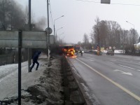 Под Тверью загорелся автобус - Новости ТИА