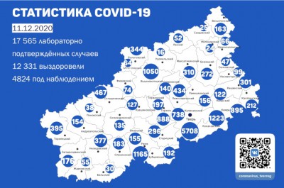 Новые случаи COVID-19 выявили в 23 районах и городах Тверской области  - новости ТИА