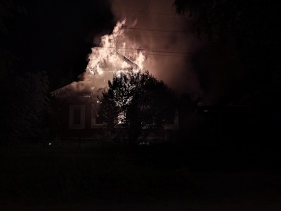 В Тверской области огонь уничтожил жилой дом - Новости ТИА