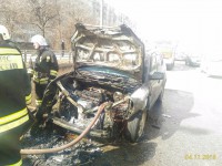 В центре Твери на ходу загорелась иномарка - Новости ТИА