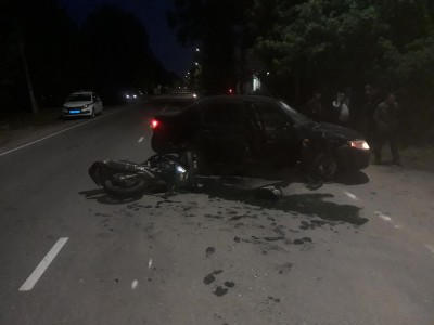 В Тверской области автомобиль протаранил мотоцикл - Новости ТИА