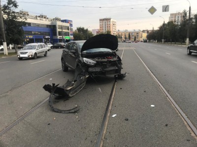 Появилось видео аварии с мотоциклистом на проспекте Чайковского - новости ТИА