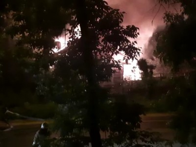 Очевидцы опубликовали видео пожара в Вышнем Волочке - новости ТИА