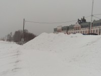 Городская набережная возле Дворца Спорта "Юбилейный" завалена снегом - Народные Новости ТИА