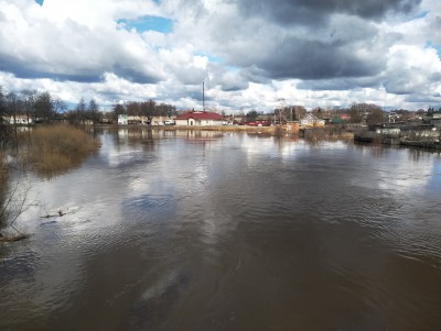 В городе Белый уровень воды в реке начал снижаться - новости ТИА