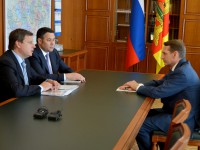 Прошла трехсторонняя встреча Сергея Нарышкина, Игоря Рудени и Андрея Епишина - Новости ТИА