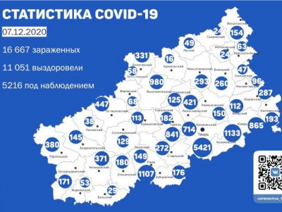В 18 районах Тверской области подтвердились новые случаи коронавируса - новости ТИА