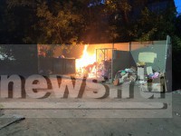 В Твери после хлопка загорелись мусорные контейнеры - Новости ТИА