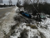 Женщина водитель протаранила дерево в Тверской области - Новости ТИА