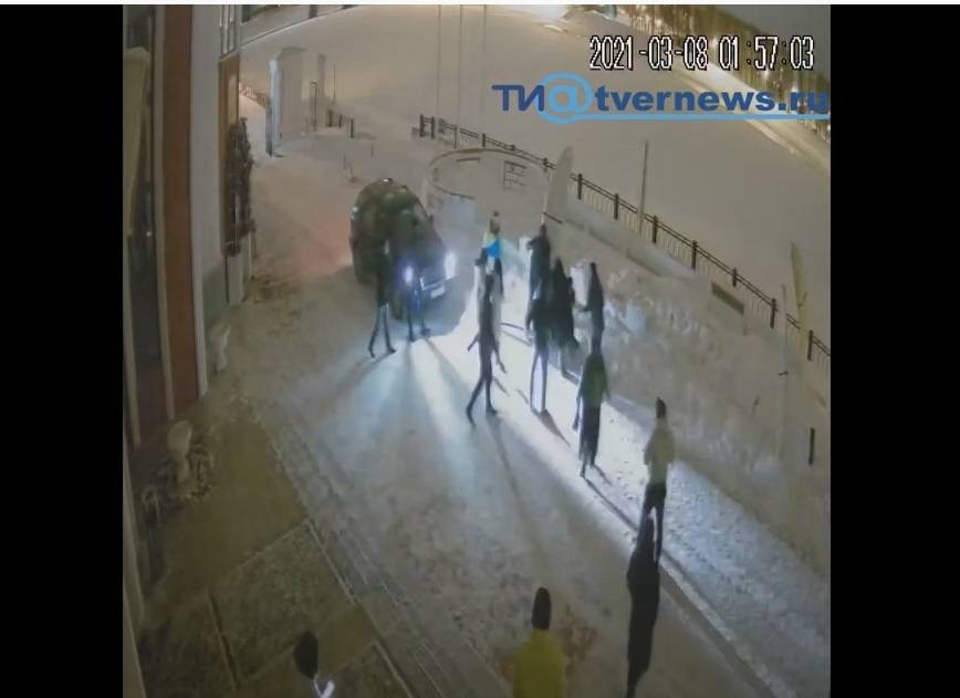 Скрин с видео на месте происшествия