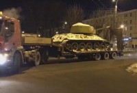 В Твери установили отреставрированный легендарный танк Т-34 - Новости ТИА