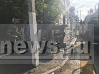 Авария в центре Твери: после удара машина легла на бок - новости ТИА