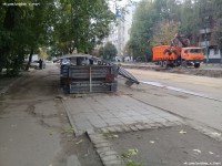 На улице Горького вместе с трамвайными путями снесли остановку - народные новости ТИА