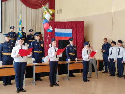 В школе №4 Твери прошёл праздник посвящения в кадеты  - Новости ТИА
