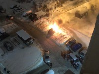 В Твери снова горела парковка в Брусилово - Новости ТИА