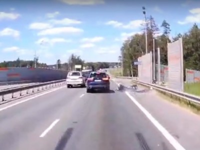 Тверской водитель опубликовал видео момента аварии в Подмосковье - Новости ТИА