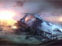 По неизвестной причине в Твери дотла выгорел Mercedes S500 - Новости ТИА