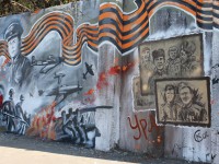 В Твери на ул. Дарвина появилось масштабное граффити «Наша Победа» - Новости ТИА