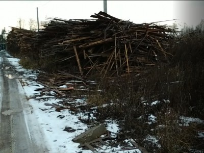 ИП убрал мусор с территории деревообрабатывающего предприятия в деревне Селино - Новости ТИА