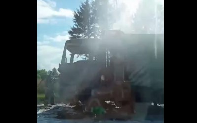 На трассе в Тверской области сгорел грузовик - Новости ТИА