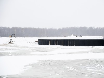Гавань нового речного порта в Тверской области заполняют водой - Новости ТИА