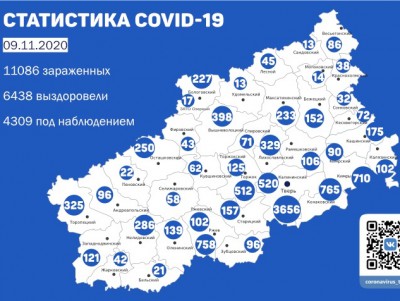 Тверь, Конаковский район и Ржев в лидерах по суточному приросту COVID-19 - новости ТИА