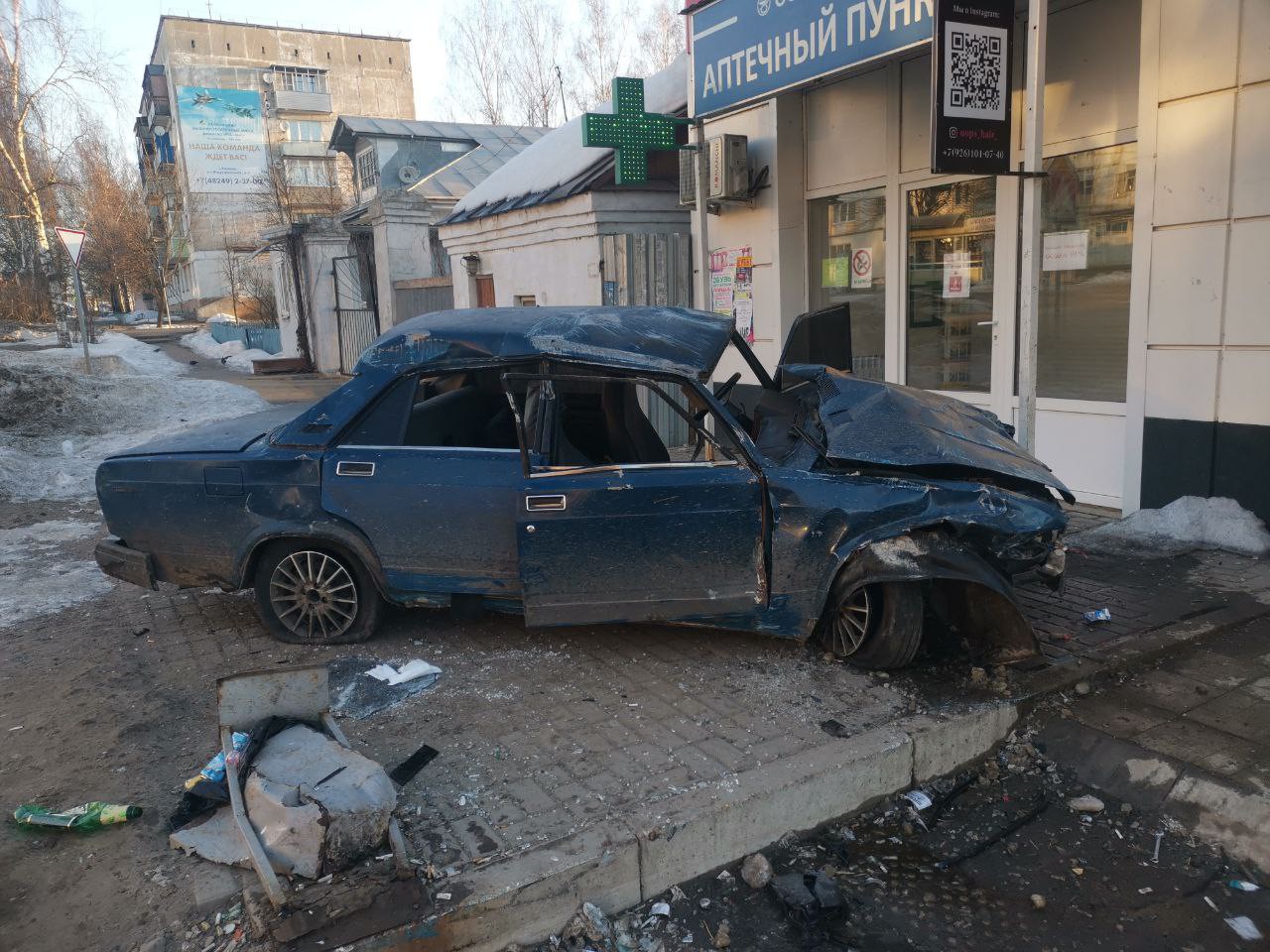 В Калязине опрокинулась 