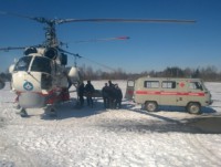 В областную клиническую больницу на вертолете доставили пациента из Кашина - Новости ТИА