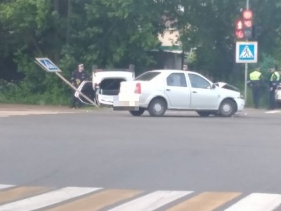 Появилось видео момента аварии с участием машины ГИБДД - новости ТИА