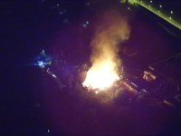 Пожар в деревне Андрейково, где погибла женщина, сняли с квадрокоптера - новости ТИА