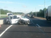 В Тверской области водитель легкового автомобиля уснул за рулем и врезался в МАЗ - Новости ТИА