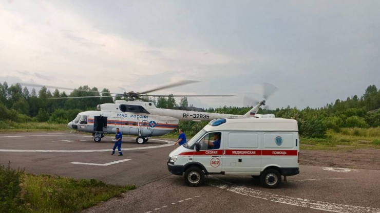 Вертолёт МЧС доставил пациента из Нелидовского округа в Тверь - новости ТИА